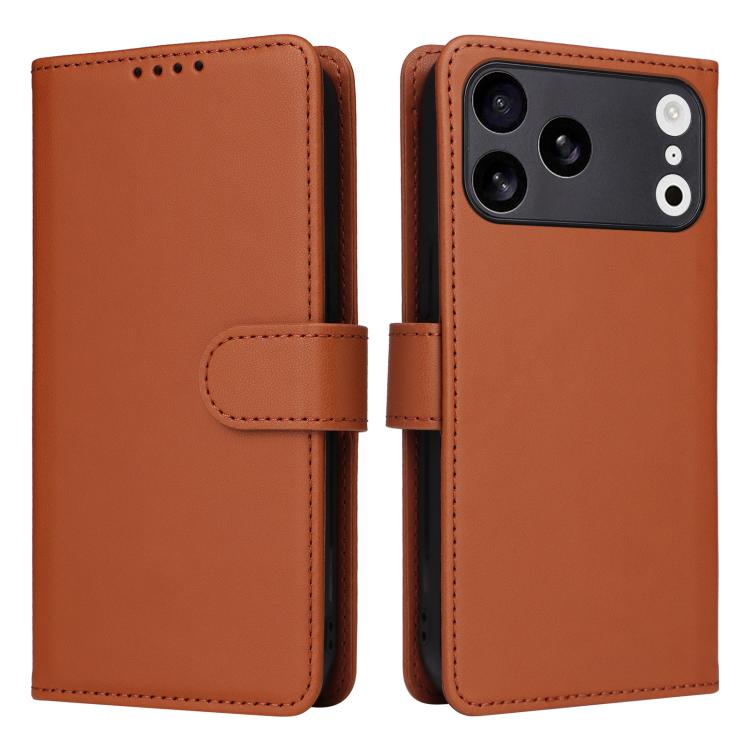 For iPhone 17 Pro Max BETOPNICE BN-005 2 in 1 Detachable Imitate Genuine Leather Phone Case(Brown) by BETOPNICE