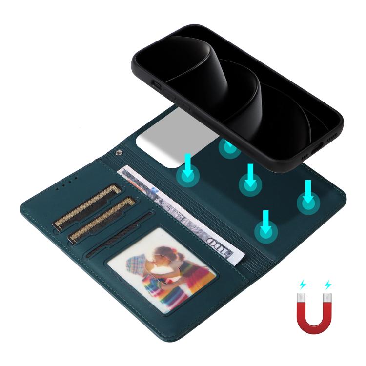 For iPhone 17 Pro Max BETOPNICE BN-005 2 in 1 Detachable Imitate Genuine Leather Phone Case(Blue) by BETOPNICE