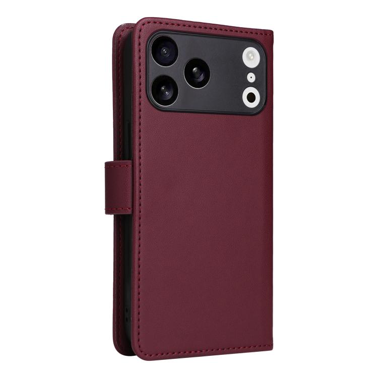 For iPhone 17 Pro Max BETOPNICE BN-005 2 in 1 Detachable Imitate Genuine Leather Phone Case(Wine Red) by BETOPNICE