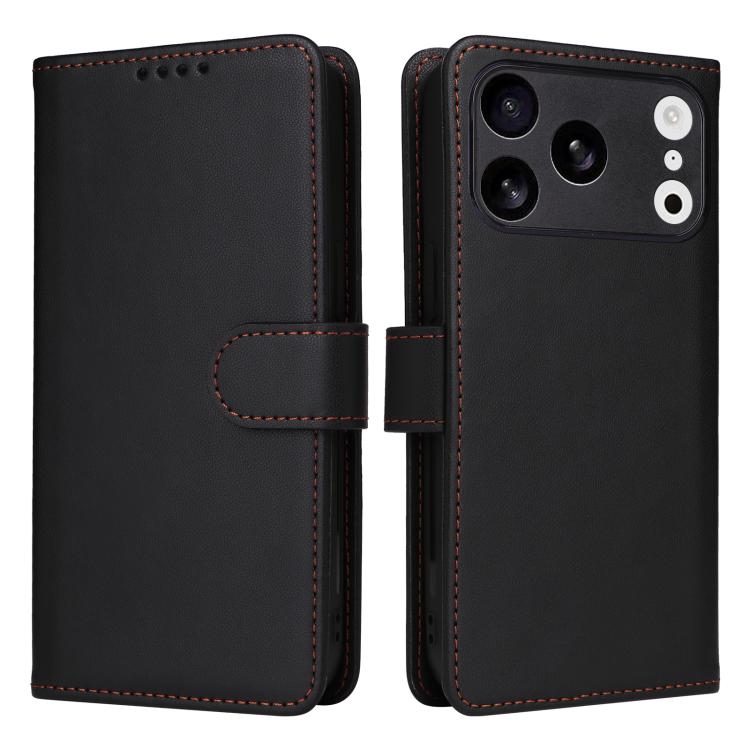 For iPhone 17 Pro BETOPNICE BN-005 2 in 1 Detachable Imitate Genuine Leather Phone Case(Black) by BETOPNICE