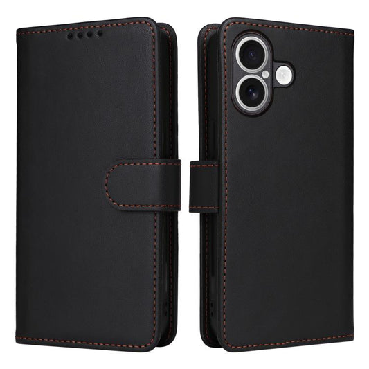 For iPhone 17 BETOPNICE BN-005 2 in 1 Detachable Imitate Genuine Leather Phone Case(Black) by BETOPNICE