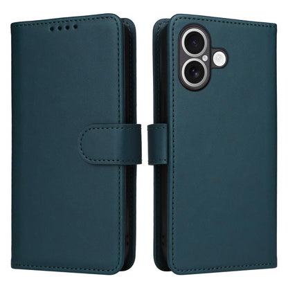 For iPhone 17 BETOPNICE BN-005 2 in 1 Detachable Imitate Genuine Leather Phone Case(Blue) by BETOPNICE