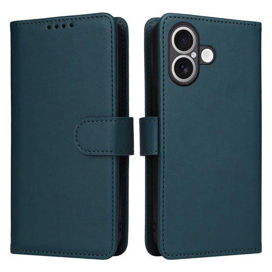 For iPhone 17 BETOPNICE BN-005 2 in 1 Detachable Imitate Genuine Leather Phone Case(Blue) by BETOPNICE