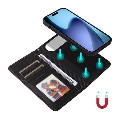 For iPhone Air BETOPNICE BN-005 2 in 1 Detachable Imitate Genuine Leather Phone Case(Black) by BETOPNICE