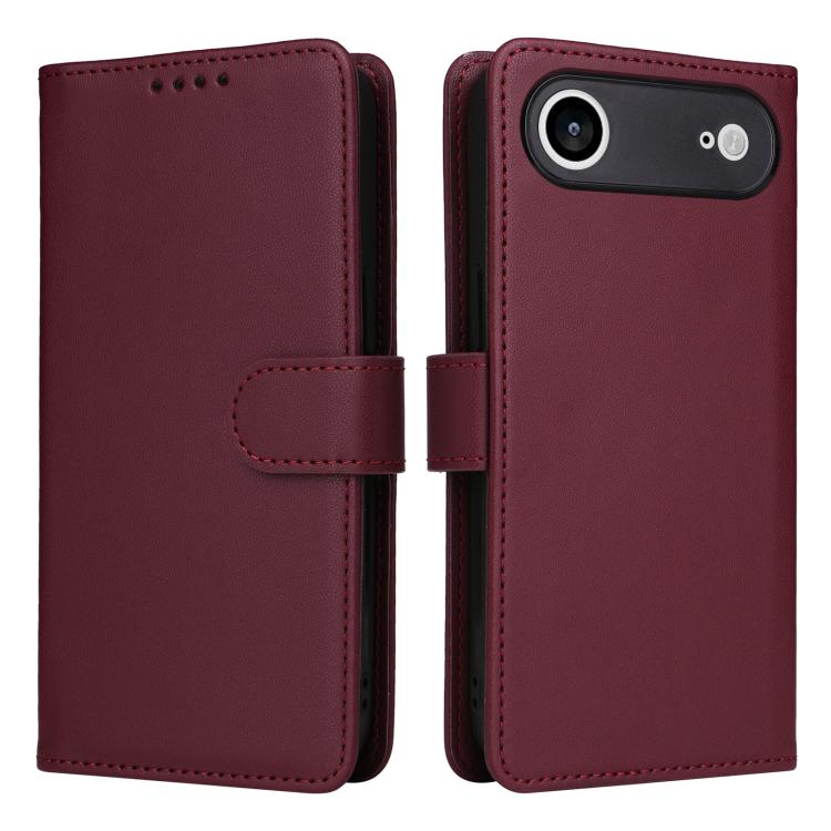 For iPhone Air BETOPNICE BN-005 2 in 1 Detachable Imitate Genuine Leather Phone Case(Wine Red) by BETOPNICE