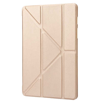 For Samsung Galaxy Tab S10+ / S9+ Deformation Silicone Leather Tablet Case(Gold) by bashfashion