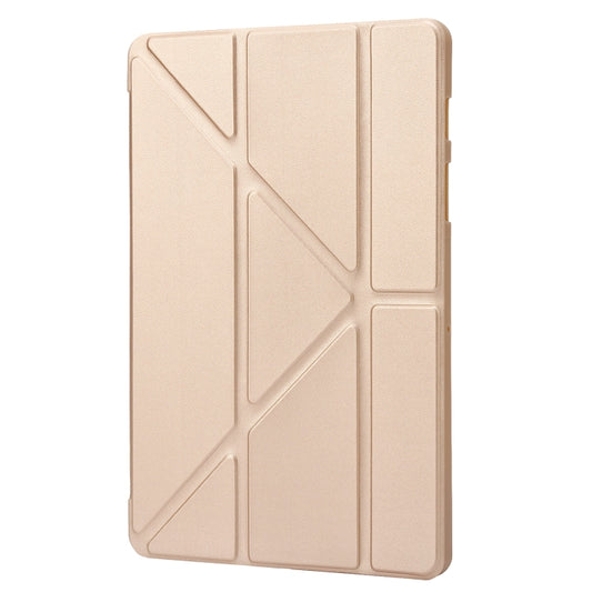 For Samsung Galaxy Tab S10+ / S9+ Deformation Silicone Leather Tablet Case(Gold) by bashfashion