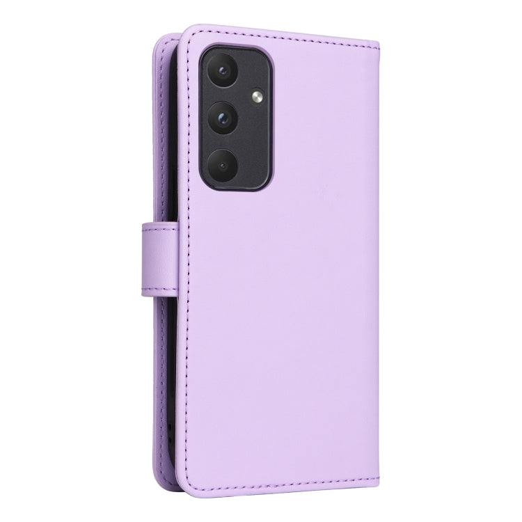 For Samsung Galaxy A55 BETOPNICE BN-005 2 in 1 Detachable Imitate Genuine Leather Phone Case(Light Purple) by BETOPNICE