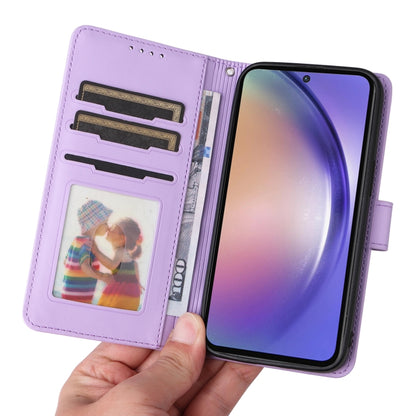 For Samsung Galaxy A55 BETOPNICE BN-005 2 in 1 Detachable Imitate Genuine Leather Phone Case(Light Purple) by BETOPNICE