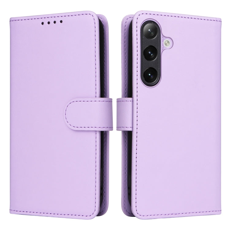 For Samsung Galaxy S24 5G BETOPNICE BN-005 2 in 1 Detachable Imitate Genuine Leather Phone Case(Light Purple) by BETOPNICE