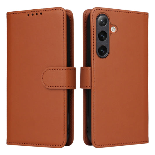 For Samsung Galaxy S24+ 5G BETOPNICE BN-005 2 in 1 Detachable Imitate Genuine Leather Phone Case(Brown) by BETOPNICE