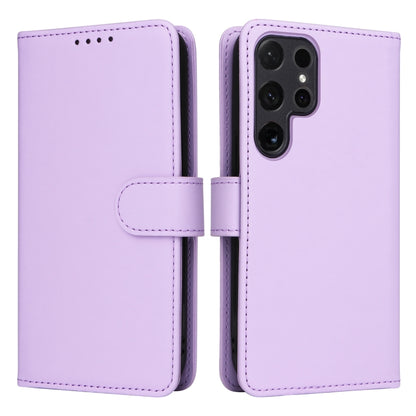For Samsung Galaxy S24 Ultra 5G BETOPNICE BN-005 2 in 1 Detachable Imitate Genuine Leather Phone Case(Light Purple) by BETOPNICE