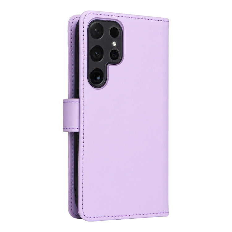 For Samsung Galaxy S24 Ultra 5G BETOPNICE BN-005 2 in 1 Detachable Imitate Genuine Leather Phone Case(Light Purple) by BETOPNICE