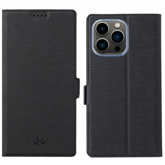 For iPhone 15 Pro Max ViLi K Series Dual-side Buckle Magsafe Leather Phone Case(Black) by ViLi