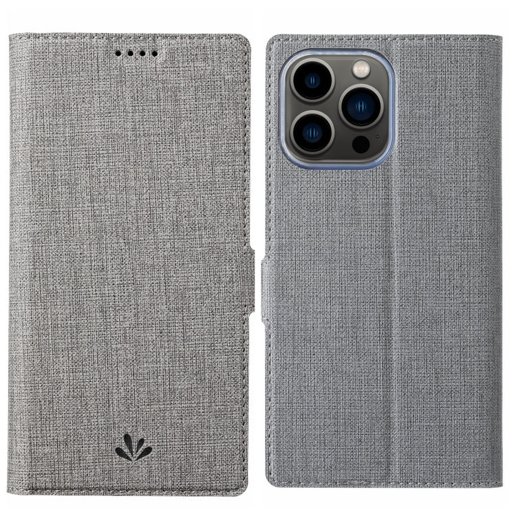 For iPhone 15 Pro Max ViLi K Series Dual-side Buckle Magsafe Leather Phone Case(Grey) by ViLi