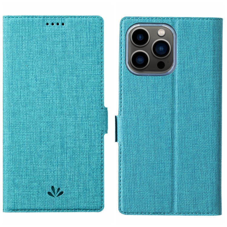 For iPhone 15 Pro Max ViLi K Series Dual-side Buckle Magsafe Leather Phone Case(Blue) by ViLi