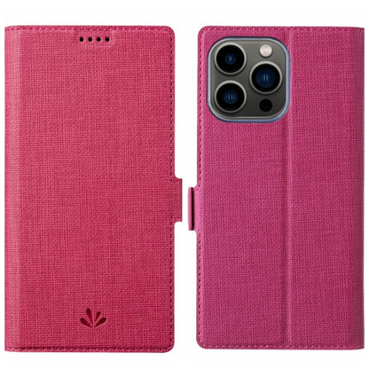 For iPhone 15 Pro ViLi K Series Dual-side Buckle Magsafe Leather Phone Case(Rose Red) by ViLi
