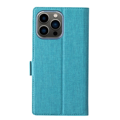 For iPhone 15 Pro ViLi K Series Dual-side Buckle Magsafe Leather Phone Case(Blue) by ViLi