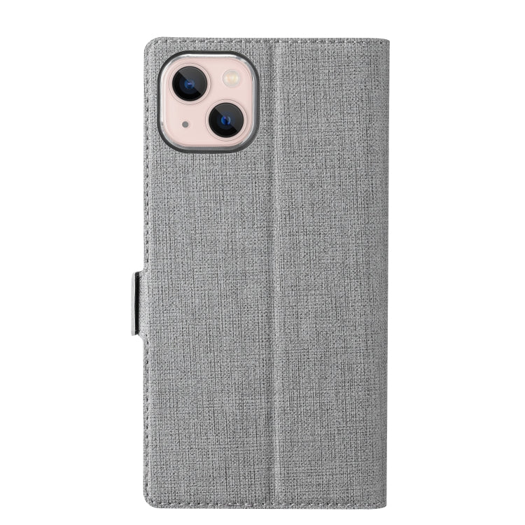 For iPhone 15 Plus ViLi K Series Dual-side Buckle Magsafe Leather Phone Case(Grey) by ViLi