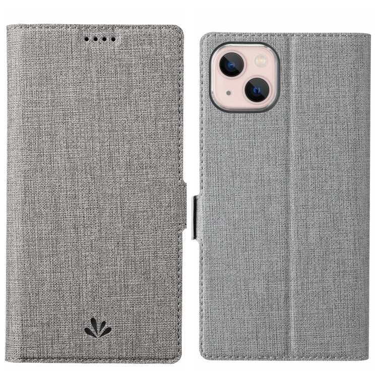 For iPhone 15 ViLi K Series Dual-side Buckle Magsafe Leather Phone Case(Grey) by ViLi
