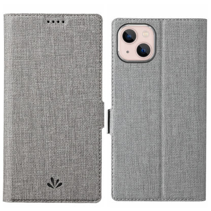 For iPhone 15 ViLi K Series Dual-side Buckle Magsafe Leather Phone Case(Grey) by ViLi