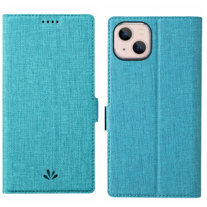 For iPhone 15 ViLi K Series Dual-side Buckle Magsafe Leather Phone Case(Blue) by ViLi