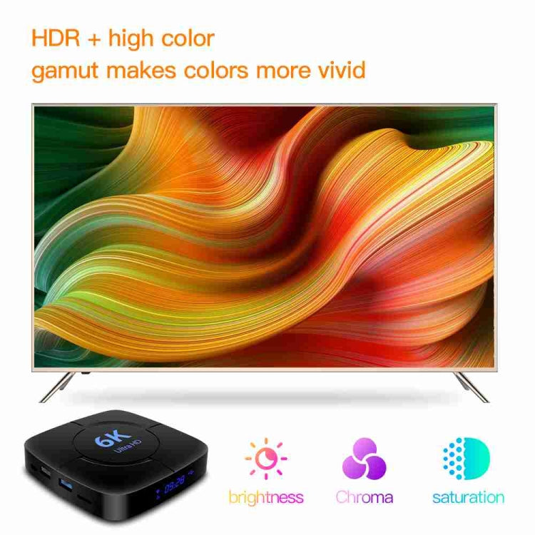 6K Ultra HD Android 12.0 Smart TV Box with Remote Control, 4GB+32GB, Allwinner H616 1.5GHZ Quad-Core(US Plug) by bashfashion