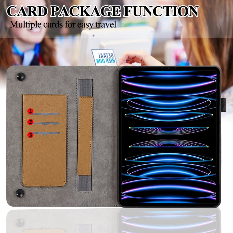 For iPad mini 6 / mini 2024 Litchi Texture Leather Sucker Tablet Case(Brown) by bashfashion