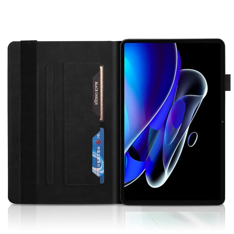 For Realme Pad 2 Life Tree Series Horizontal Flip Leather Tablet Case(Black) by bashfashion