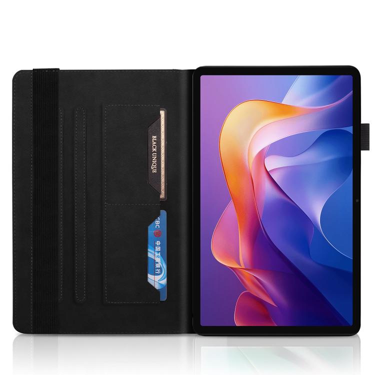 For Xiaomi Redmi Pad 2 Life Tree Series Horizontal Flip Leather Tablet Case(Black) by bashfashion