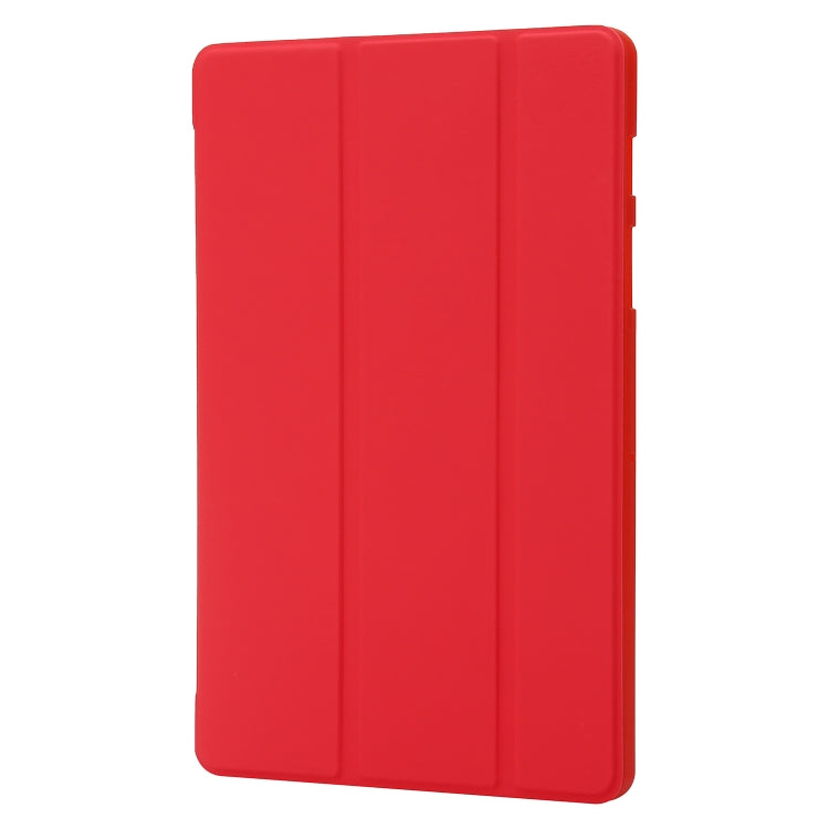 For Samsung Galaxy Tab S9+ / S10+ 3-Fold Holder Silicone Leather Tablet Case(Red) by bashfashion