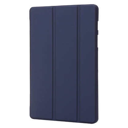 For Samsung Galaxy Tab S9+ / S10+ 3-Fold Holder Silicone Leather Tablet Case(Dark Blue) by bashfashion