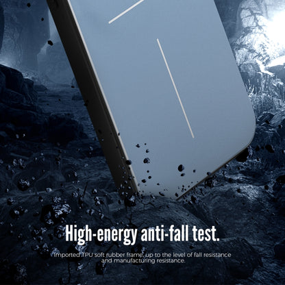 For iPhone 15 Pro R-JUST RJ52 3-Line Style Metal TPU Shockproof Phone Case(Black) by R-JUST