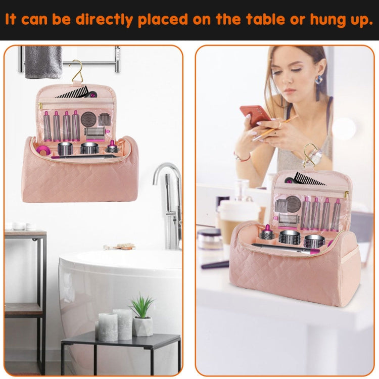 Hanging Portable Stand Accessories Storage Bag for Dyson(Pink) by bashfashion