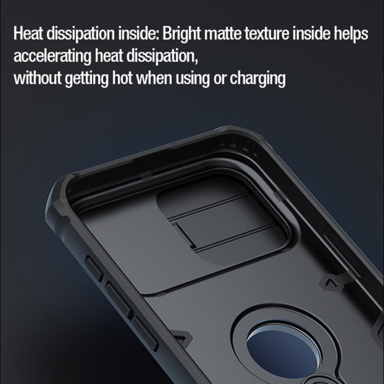 For iPhone 15 Pro NILLKIN Shockproof CamShield Armor Protective Case with Invisible Ring Holder(Green) by NILLKIN