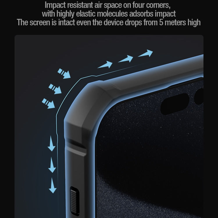 For iPhone 15 Pro NILLKIN Shockproof CamShield Armor Protective Case with Invisible Ring Holder(Green) by NILLKIN