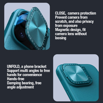 For iPhone 15 Pro Max NILLKIN CamShield Prop Series SagSafe PC + TPU Magnetic Phone Case(Blue) by NILLKIN