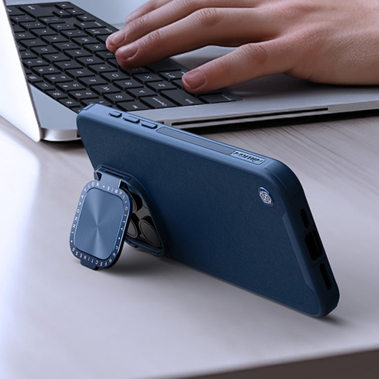 For iPhone 15 Pro Max NILLKIN CamShield Prop Series SagSafe PC + TPU Magnetic Phone Case(Blue) by NILLKIN