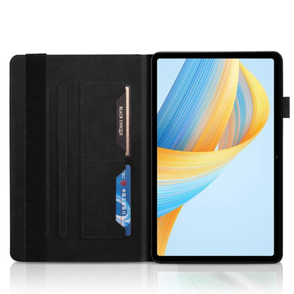 For Honor Pad X9a / X9 Pro Life Tree Series Horizontal Flip Leather Tablet Case(Black) by bashfashion