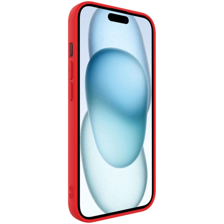 For iPhone 15 Plus imak UC-4 Series Straight Edge TPU Phone Case(Red) by imak