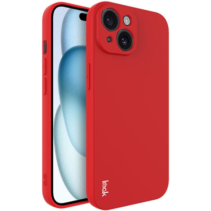 For iPhone 15 imak UC-4 Series Straight Edge TPU Phone Case(Red) by imak