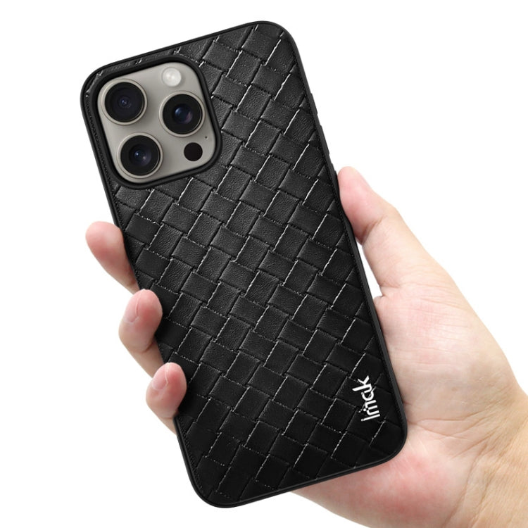 For iPhone 15 Pro IMAK LX-5 Series Shockproof PC + PU + TPU Protective Phone Case(Weaving Texture) by imak