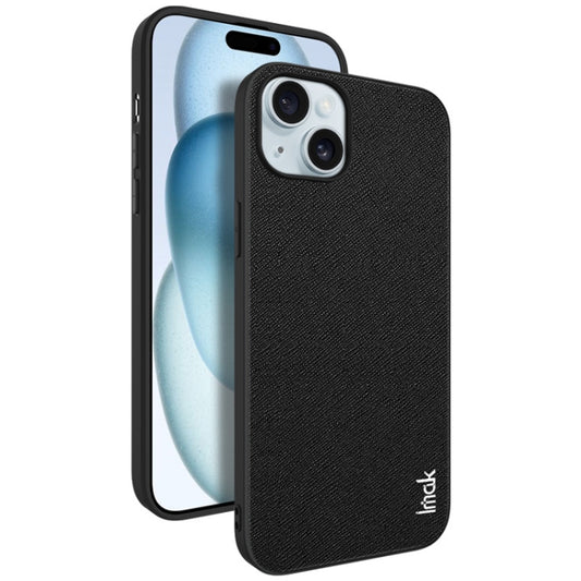 For iPhone 15 Plus IMAK LX-5 Series Shockproof PC + PU + TPU Protective Phone Case(Cross Texture) by imak