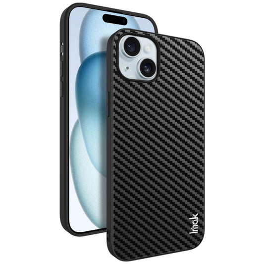 For iPhone 15 Plus IMAK LX-5 Series Shockproof PC + PU + TPU Protective Phone Case(Carbon Fiber Texture) by imak