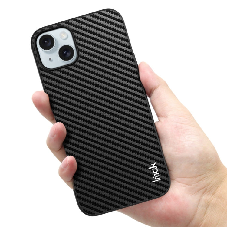 For iPhone 15 Plus IMAK LX-5 Series Shockproof PC + PU + TPU Protective Phone Case(Carbon Fiber Texture) by imak