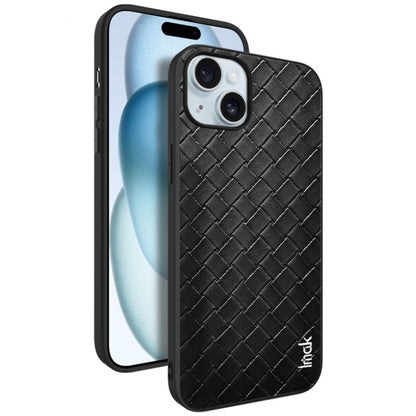 For iPhone 15 IMAK LX-5 Series Shockproof PC + PU + TPU Protective Phone Case(Weaving Texture) by imak