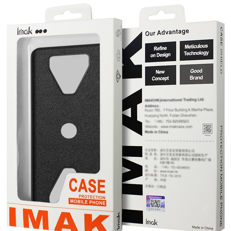 For iPhone 15 IMAK LX-5 Series Shockproof PC + PU + TPU Protective Phone Case(Cross Texture) by imak