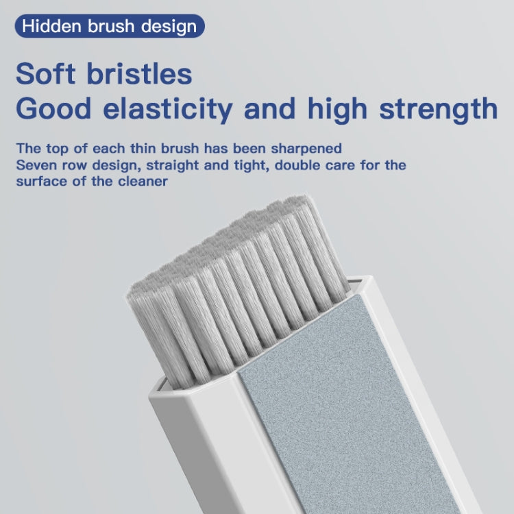 Q8 8 in 1 Multi-Function Headset Cleaning Pen Keyboard Mobile Phone Cleaner(White+Purple) by bashfashion