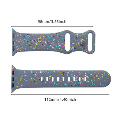 For Apple Watch Ultra 2 49mm Floral Silicone Watch Band(Grey) by bashfashion