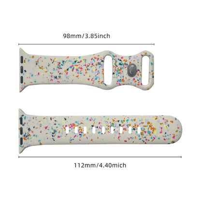 For Apple Watch Ultra 49mm Floral Silicone Watch Band(Starlight) by bashfashion